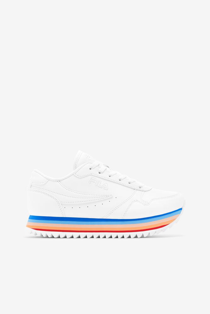 Fila Orbit Stripe White Sneakers Womens - NZ 70529-ZLMN